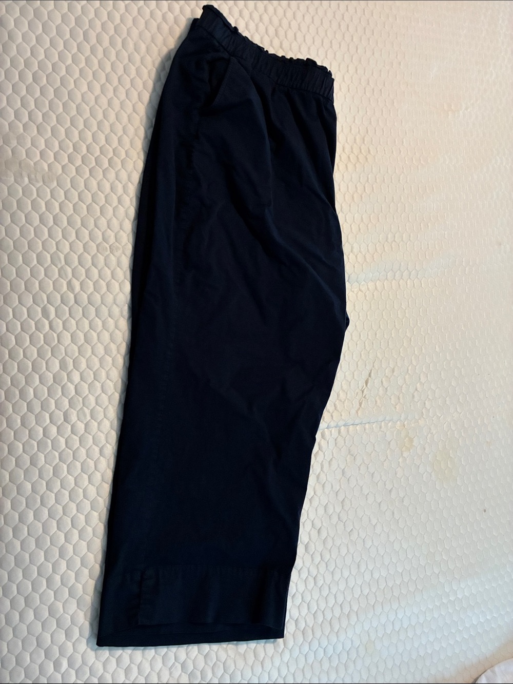 Lane Bryant Navy/midnight Blue Elastic-Waist ankle Chinos